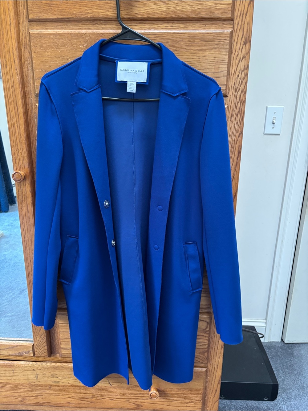 Carolina Belle Bold Cobalt Long Blazer